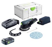 Ponceuse excentrique sans fil Festool ETSC 2 150-Basic 18 V 150 mm sans balais + 1 batterie 4,0 Ah + chargeur + Systainer