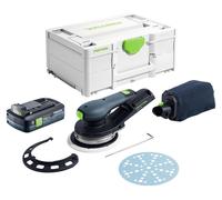 Ponceuse excentrique sans fil Festool ETSC 2 150-Basic 18 V 150 mm sans balais + 1 batterie 4,0 Ah + Systainer - sans chargeur