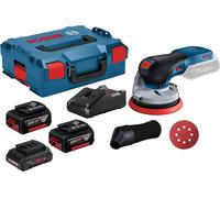 Ponceuse excentrique sans fil GEX 18V-125 Bosch / 1x 4,0 Ah + 1x 4,0 Ah ProCORE18V + 1x 5,0 Ah batterie + chargeur dans L-Boxx