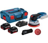 Ponceuse excentrique sans fil GEX 18V-125 Bosch / 2x batterie 4,0 Ah + chargeur en boîte L