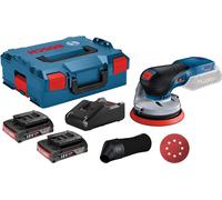 Ponceuse excentrique sans fil GEX 18V-125 Bosch / Batterie 2x 2,0 Ah + chargeur en boîte L