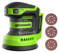 Ponceuse excentrique sans fil Greenworks 24V, batterie lithium-ion