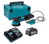 Ponceuse excentrique sans fil Makita BO 003 CGU101 40 V max. 125 mm, course de 3,0 mm, sans balais + 1 batterie 4,0 Ah + chargeur + Makpac