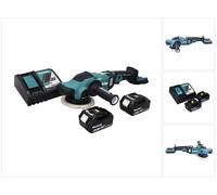 Ponceuse excentrique sans fil Makita DPO 600 RG 18 V 150 mm XPT Brushless + 2 batteries 6,0 Ah + chargeur