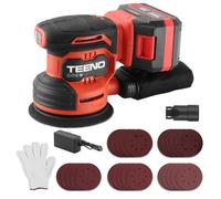 Ponceuse excentrique sans fil - TEENO - 20V - Plateau 125 mm - Batterie 4.0Ah