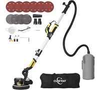 Ponceuse Girafe, Girafe Ponceuse 750W, LED Poignée télescopique Moteur, 7 Niveaux Vitesses 1800RPM Vitesse avec Dépoussiérage Automatique