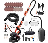 Ponceuse Girafe-VEVOR-1150 W Ponceuse Mur et Plafond avec Aspirateur pour Plaques Plâtre Cloisons Sèches Plaquiste, 800-1700 tr/min