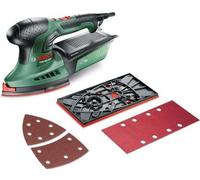 Ponceuse Multi Bosch PSM 200 AES, 2 Feuilles Abrasives, Plateau de Ponçage, Coffret
