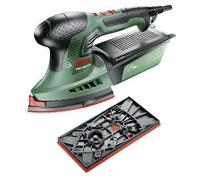 Ponceuse multifonction Bosch PSM 200 AES avec surfaces de ponçage interchangeables et système micro filtre