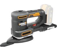 Ponceuse multifonction sans fil Worx 20V WX820.9, Basic avec accessoires, sans batterie ni chargeur
