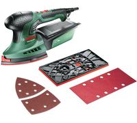 Ponceuse multifonctions Bosch - PSM 200 AES (Fournie avec 2 feuilles abrasives, un plateau de ponçage et une mallette)