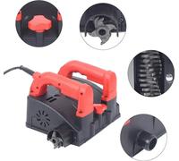 Ponceuse murale/ponceuse à béton - Électrique - 1200 W - 3000 tr/min - 220 V 50 Hz - Réglage de la profondeur 1-4 mm - 5,25 kg - Noir/rouge