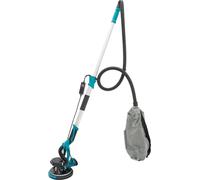 Ponceuse murale télescopique - Ponceuse pour cloisons sèches - 750 W - plateau 255 mm - télescope 1,2-2,2 m - 6 positions - prise UE 220 V - rouge