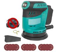 Ponceuse orbitale aléatoire 18 V Sans Fil, Compatible Makita, Auto-évacuation poussières, Bois et polissage, Batterie non incluse