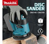 Ponceuse orbitale aléatoire sans fil Makita DBO180Z 18V pour le travail du bois et le polissage de la mastic, outil nu pour le bricolage et l'usage professionnel 1PCSDBO180Z