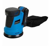 Ponceuse orbitale excentrique - SILVERLINE - 18V 125mm - Batterie Li-ion 2Ah - Sac à poussières