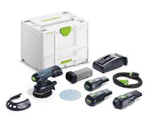 Ponceuse orbitale Festool ETSC 125 3,0 I-Set; 18 V; 2x3,0 Ah accu.