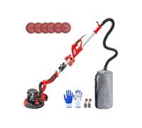 Ponceuse excentrique Mophorn 225 mm, outil de ponçage 710W, ponceuse 800-1750 tr / min 3m de câble d'alimentation avec bande lumineuse LED, sac à vide, gants, lunettes de protection