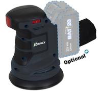 Ponceuse Orbitale R-BAT20 20V - Sans Batterie ni Chargeur - Polyvalente et Efficace - Idéale pour Finitions - D-Work
