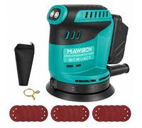 Ponceuse orbitale sans fil - MAWIRON - 125 mm - Brushless - 2x18V 3000mAh - Collecte poussières