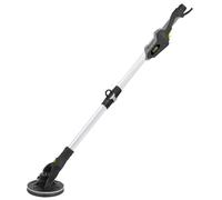 Ponceuse plâtre excentrique (4,5 mm) à bras 400W avec moteur brushless, tête inclinable, plateau Ø225 mm, LED, variateur 6 vitesses.