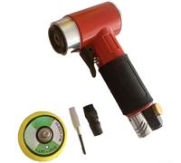 Ponceuse pneumatique de 5,1 cm, 15 000 tr/min, meuleuse double action, rectiligne, excentrique, métal, bois, kit de carrosserie (rouge)