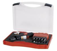 RUKO Ponceuse pneumatique 1/4 (6,3 mm) 6,2 bar avec accessoires et mallette