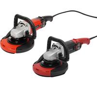 Ponceuse - Ponceuse à béton/murs - Puissance 1580 W - Disque 180 mm - Prise UE 230 V - Vitesse à vide 3000 tr/min - Sans poussière - Rouge
