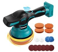 Ponceuse pour batterie Makita 18V, ensemble de 27 pièces, 15 cm, 8 vitesses