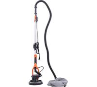 Ponceuse pour murs et plafonds - Ponceuse électrique pour cloisons sèches 850 W - Aspiration de la poussière - Vitesse variable de 800 à 1 800 tr/min (6 niveaux) - Manche télescopique - Éclairage LED 
