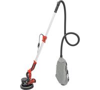 Ponceuse pour plaques de plâtre de 1250W, plateau de ponçage de 255mm, 6 vitesses réglables, tête de ponçage inclinable à 90°, avec brosses carbone, papier abrasif inclus, éclairage LED. Ponceuse pour