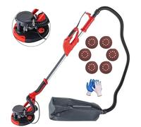 Ponceuse pour plaques de plâtre, puissance 750 W, tension 220 V, vitesse de rotation 800-1 750 tr/min, diamètre du papier abrasif 22,5 cm, longueur réglable 1,4-1,9 m
