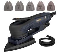 Ponceuse triangulaire - Moteur sans balais 350 W - Broche 3 mm - 10 feuilles abrasives