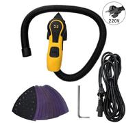 Ponceuse triangulaire pour polissage automobile - Ponceuse excentrique électrique 220V - Moteur DC 350W - Plateau de ponçage 150 mm - Vitesse réglable - Oscillante, adaptée pour l'automobile, le bois