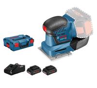Ponceuse vibrante 18 V GSS 18V-10 + 2 batteries Procore 4 Ah + chargeur GAL 18V-40 + coffret L-BOXX BOSCH 06019D020Q