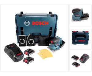Ponceuse vibrante sans fil Bosch GSS 18V-10 18 V + 2 batteries 2,0 Ah + chargeur + L-Boxx
