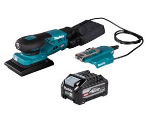 Ponceuse vibrante sans fil Makita BO 005 CGU1 40 V max. 80 x 130 mm, course de 3,0 mm, sans balais + 1 batterie 4,0 Ah - sans chargeur