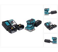 Ponceuse vibrante sans fil Makita DBO 482 RF 18 V 112 x 102 mm + 2 batteries 3,0 Ah + chargeur