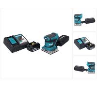 Ponceuse vibrante sans fil Makita DBO 482 RF1 18 V 112 x 102 mm + 1 batterie 3,0 Ah + chargeur