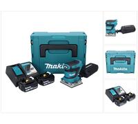Ponceuse vibrante sans fil Makita DBO 482 RFJ 18 V 112 x 102 mm + 2 batteries 3,0 Ah + chargeur + Makpac