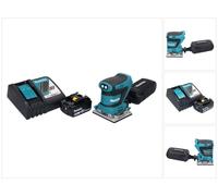 Ponceuse vibrante sans fil Makita DBO 482 RG1 18 V 112 x 102 mm + 1 batterie 6,0 Ah + chargeur
