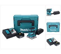Ponceuse vibrante sans fil Makita DBO 482 RM1J 18 V 112 x 102 mm + 1 batterie 4,0 Ah + chargeur + Makpac