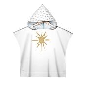 Poncho à Capuche Serviette pour Baignade, Treer Enfants Plage Natation Style Minimaliste Peignoir De Séchage Rapide Serviettes de Bain pour Garçon Fille Piscine Beach (Soleil d'or 6)