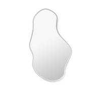 ferm LIVING Miroir mural Pond grand Chrome foncé 63,5x110x1,5 cm