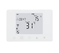 Pongnas Contrôleur de Température avec Affichage Numérique, Contrôle par Application WiFi pour Hôtel - Compatible avec et Assistant, AC90-240 V, Thermostat Mural