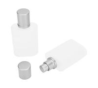 Pongnas Flacon de Parfum Rechargeable 2 Pièces, Flacon Pulvérisateur Vide Transparent en Verre épais de 50 Ml avec Conception Anti-fuite, pour les Voyages, le Travail et L'extérieur