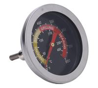 Pongnas Jauge de Température de Gril en Acier Inoxydable de 52 Mm - Four Analogique et Barbecue avec 50 à 800 °F, Sonde Filetée M8, Passe au Lave-vaisselle - Idéal pour les Fumoirs, les Fosses à