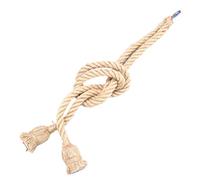 Pongnas Luminaire Suspendu Vintage en Corde de Chanvre E27 pour Décoration Intérieure Rétro - Éclairage de Plafond à Double Tête de 0,5 M (1,5 mètres 2 têtes) (1, mètres 2 têtes) (,)