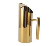 Pongnas Pichet en Acier Inoxydable 1 L - Pichet à Boisson en Métal 304 de qualité Alimentaire avec Bec Anti-déversement pour Cocktails, thé infusé à Froid, Infusions de Fleurs et Boissons (GOLD)