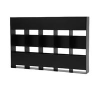 Pongnas Support de Rangement en Métal à 5 compartiments pour Pailles Réutilisables - Distributeur Peu Encombrant Montable sur Armoire avec Ruban Adhésif et étiquettes Autocollantes - Convient aux